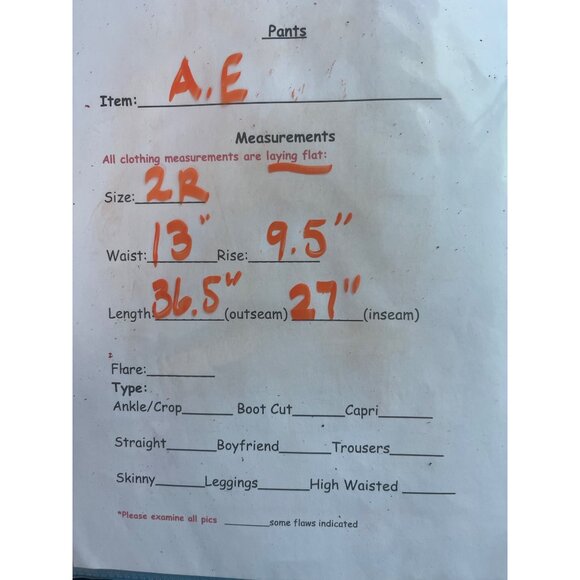 American Eagle Stretch Tomgirl Utility Jogger Green Mid Rise Casual Size 2R - Picture 6 of 6